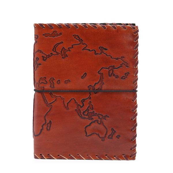 Journal de Voyage avec Couverture - Brun Clair - 96 Pages - 17x13cm