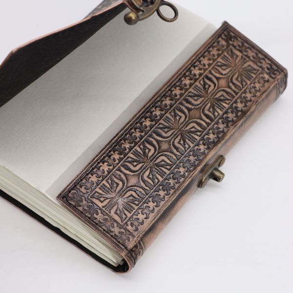 Cahier Ésotérique Mandala Lotus - Gris - 200 Pages Bordure en Couture - 17,5x12,5x3cm