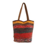 Sac de Grand Tapis Recyclé - Teintes de Rose