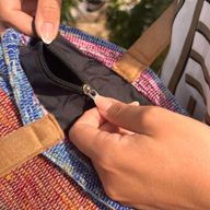 Sac de Grand Tapis Recyclé - Teintes de Lavande