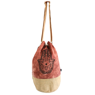 Sac à dos 100 % naturel - Terracotta effet délavé - Hamsa