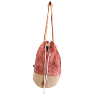 Sac à dos 100 % naturel - Terracotta effet délavé - Hamsa