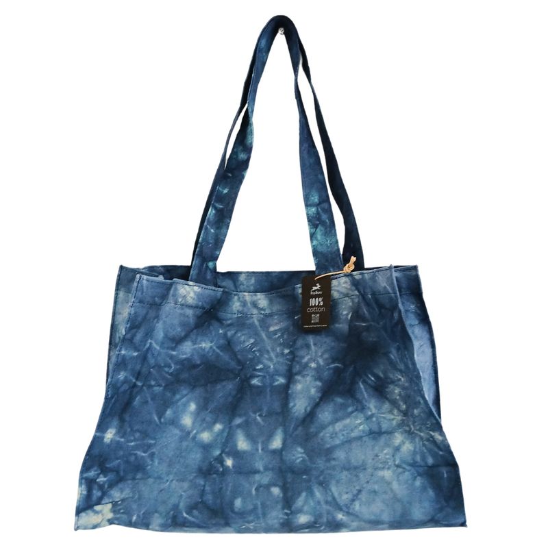 Sac à main - Bleu mer profond effet délavé