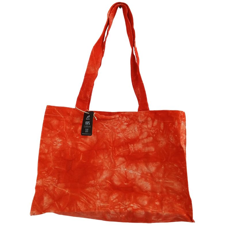 Sac à main  - Orange désert effet délavé