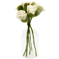 Fleurs en Feutre - Roses Blanches