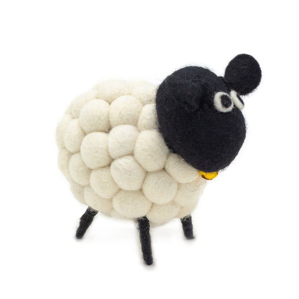 Petit Mouton en Feutre - Blanc
