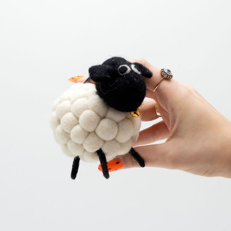 Petit Mouton en Feutre - Blanc