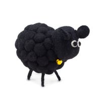 Petit Mouton en Feutre - Noir