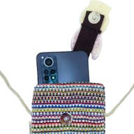 Pochette Porte- téléphone Rayures Roses - motif lapin