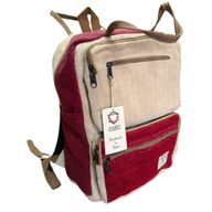 Grand Sac à Dos Rectangulaire en Chanvre - Vin & Crème