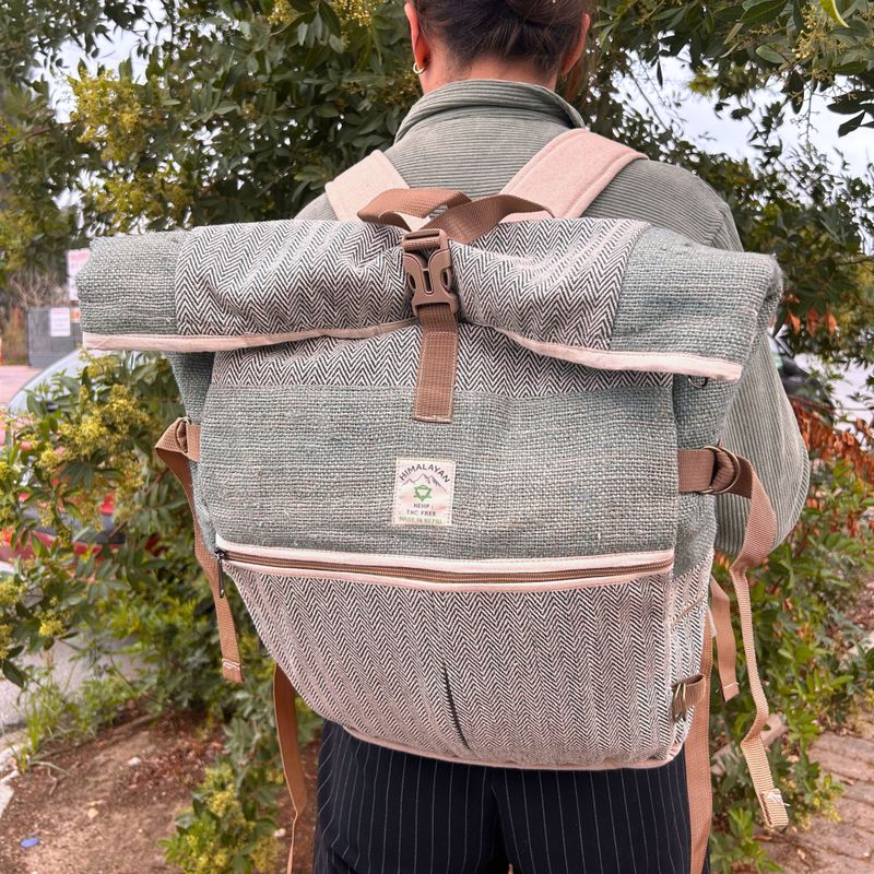 Sac à Dos de Trekking en Chanvre - Sauge