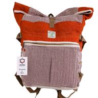 Sac à Dos de Trekking en Chanvre - Orange Coucher de Soleil
