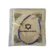 Bracelet Népalais en Pierre Extra-Fine - Onyx Bleu