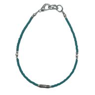 Bracelet Népalais en Pierre Extra-Fine - Turquoise & Goutte