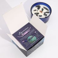 Bougie du Zodiaque avec Bracelet en Gemmes - Verseau
