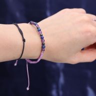 Bougie du Zodiaque avec Bracelet en Gemmes - Verseau