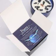 Bougie du Zodiaque avec Bracelet en Gemmes - Poissons