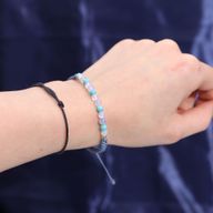Bougie du Zodiaque avec Bracelet en Gemmes - Poissons