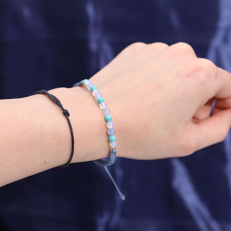 Bougie du Zodiaque avec Bracelet en Gemmes - Poissons