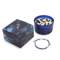 Bougie du Zodiaque avec Bracelet en Gemmes - Sagittaire