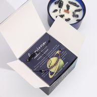 Bougie  du Zodiaque avec Bracelet en Gemmes - Capricorne
