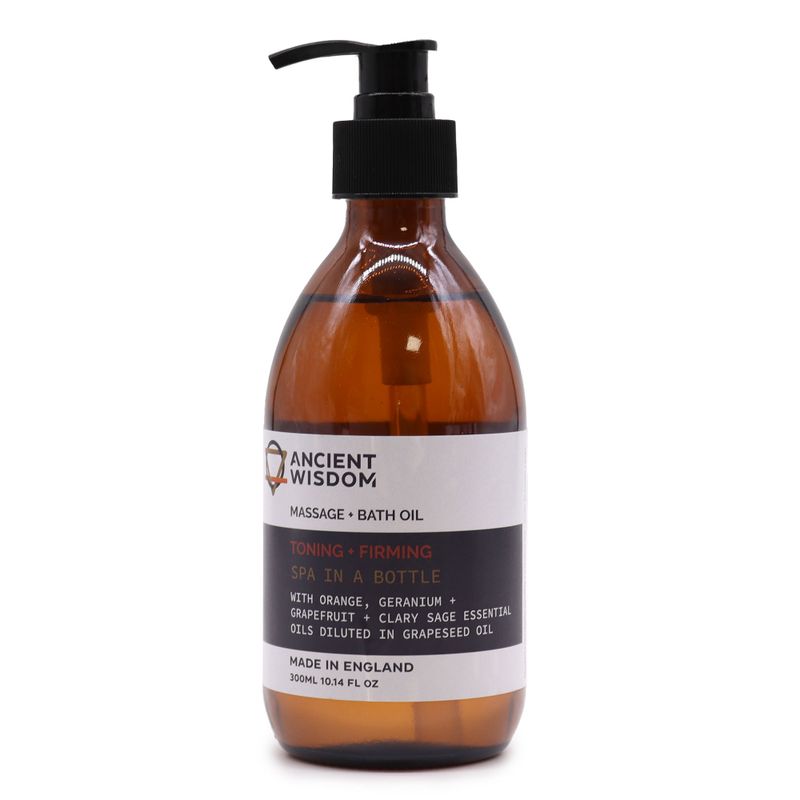 Huile de Massage et Bain Aromathérapie - Tonique et raffermissante