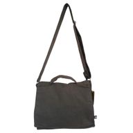 Sacoche d'ordinateur en toile de coton - Charbon
