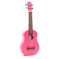 Ukulélé artisanal - Finition rose vif (4 cordes)