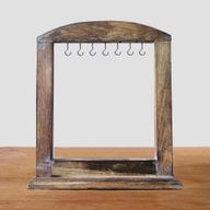 Présentoir Suspendu Moyen - Bois Foncé (40x30cm)