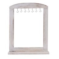 Présentoir Suspendu Moyen - Finition Blanchie (40x30cm)