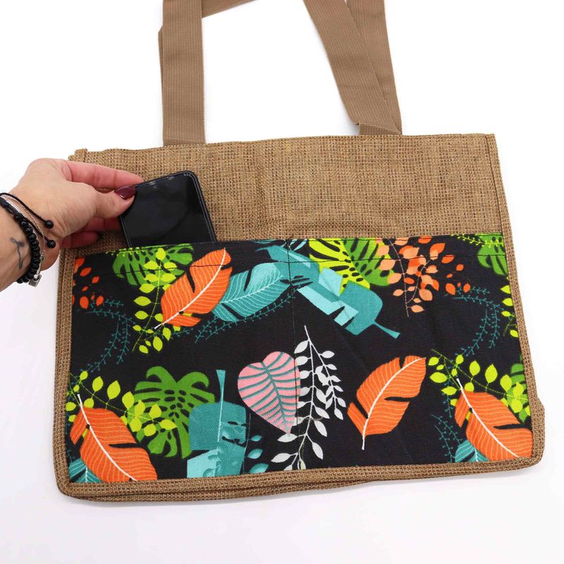 Sac Tropical pour Courses (3 designs variés) - 40 x 30 x 9 cm