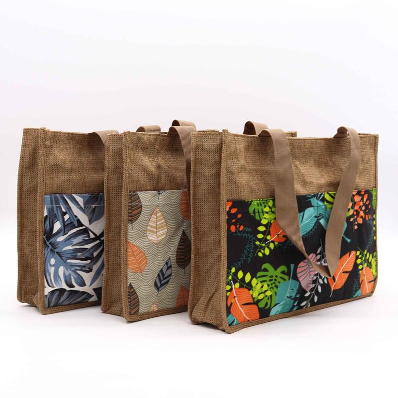 Sac Tropical pour Courses (3 designs variés) - 40 x 30 x 9 cm