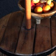 Table Tonneau de Bière & Support de Parasol