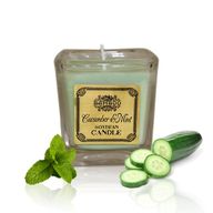 Bougie à la cire de soja - Concombre et menthe