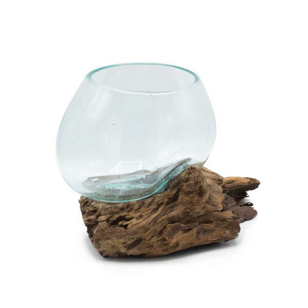 Vase en Verre Soufflé sur Racine - Moyen