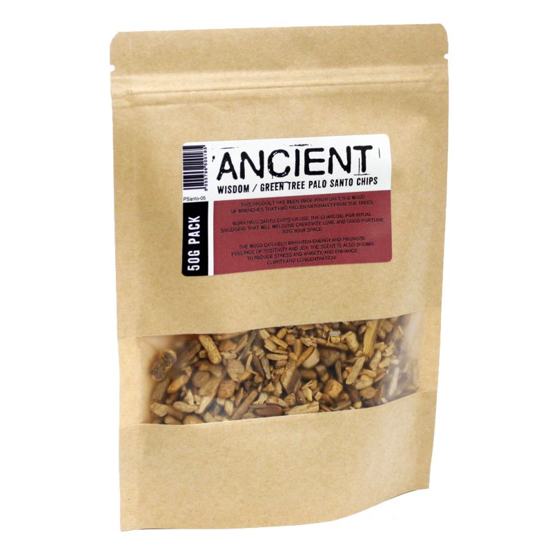 Sachet de 50g de copeaux de bois de Palo Santo