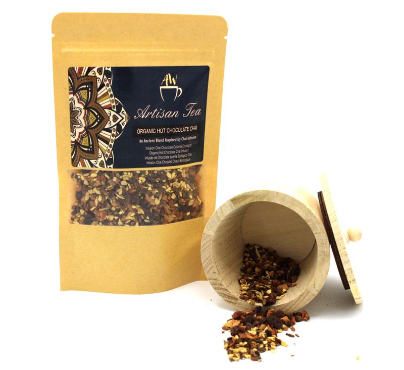 Thé Mandala Leaves – Infusion Bio Chai Chocolat Chaud – 50 g