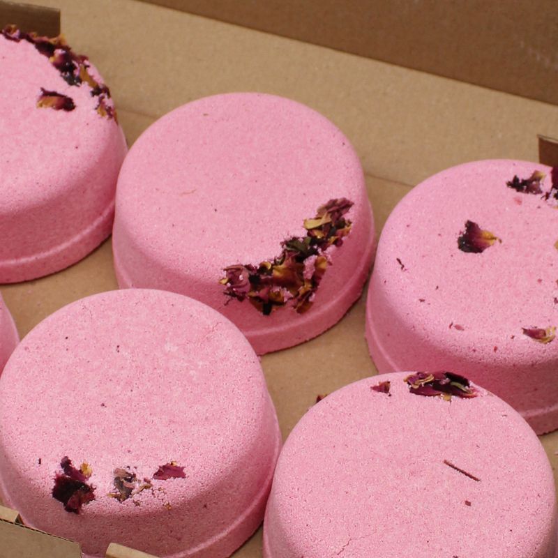Galets de bain effervescents Rose, Lavande et Patchouli