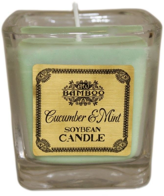 Bougie à la cire de soja - Concombre et menthe