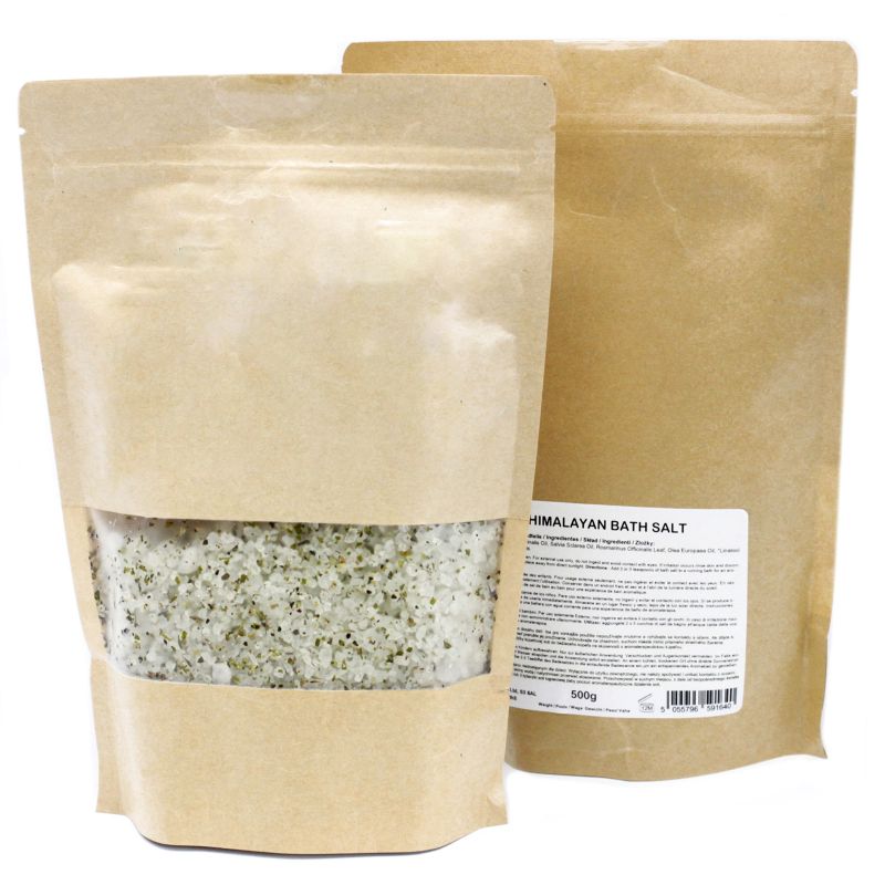Mélange de Sels de Bain de l'Himalaya 500g - Détox - Marque Blanche