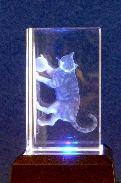 Blocs de cristal - Design au laser