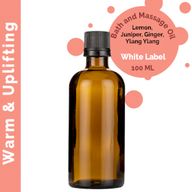 Huile de Bain et de Massage - Chauffante - 100ml - Marque Blanche