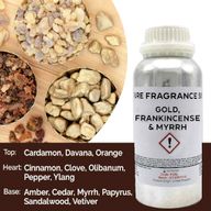 Huile Parfumée Pure - Or, Encens et Myrrhe
