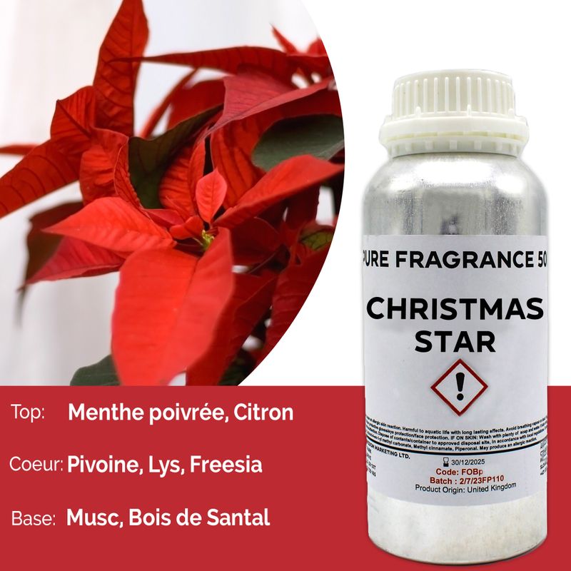 Huile Parfumée Pure - Étoile de Noël