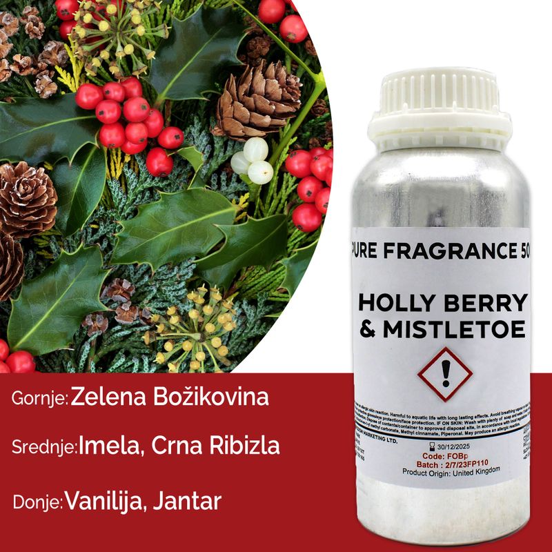 Huile Parfumée Pure - Baies de Houx et Gui