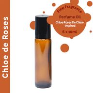 Roll-on d'Huile de Parfum 10ml - Chloe de Roses - Marque Blanche