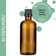 Huile de Bain et de Massage - Peau Nette - 100ml - Marque Blanche