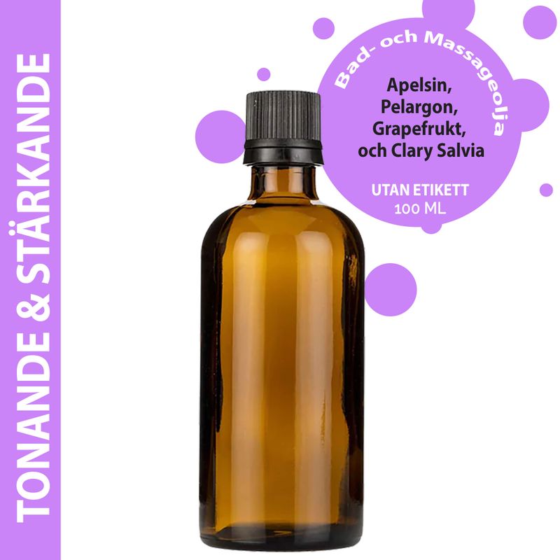 Huile de Bain et de Massage - Raffermissante - 100ml - Marque Blanche