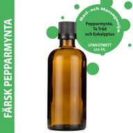 Huile de Bain et de Massage - Fraicheur Menthe Poivrée - 100ml - Marque Blanche