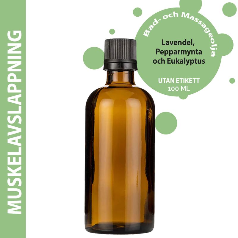 Huile de Bain et de Massage - Spéciale Muscles - 100ml - Marque Blanche